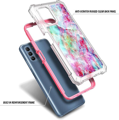 NZND Compatible with Nokia G100 Case (N150DL) /Nokia C300 (N155DL) with [Built-in Screen Protector], Full-Body Protective Shockproof Rugged Bumper Cover, Impact Resist Phone Case (Fantasy)