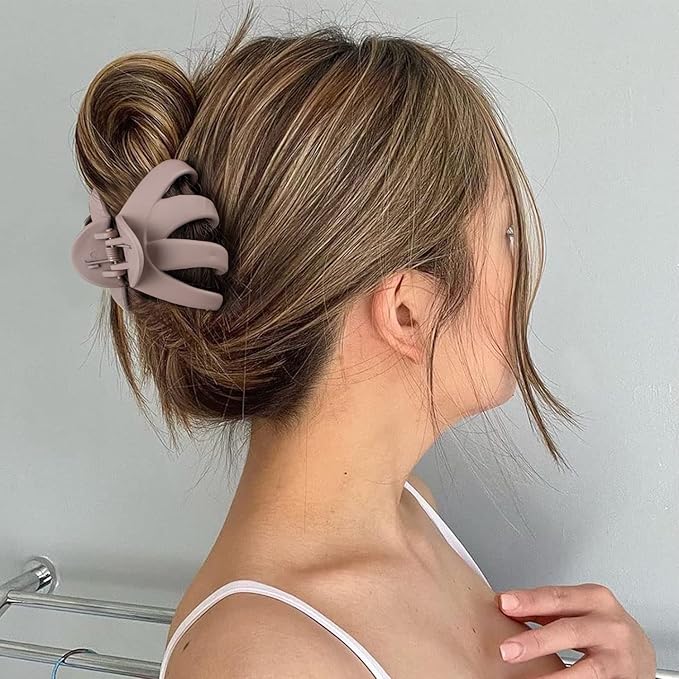 2.8 Inch Medium Octopus Hair Clips for Women, Matte Claw Clips for Thin Hair, Strong Hold Non-slip Spider Octopus Clip for Fine Hair Jaw Clips