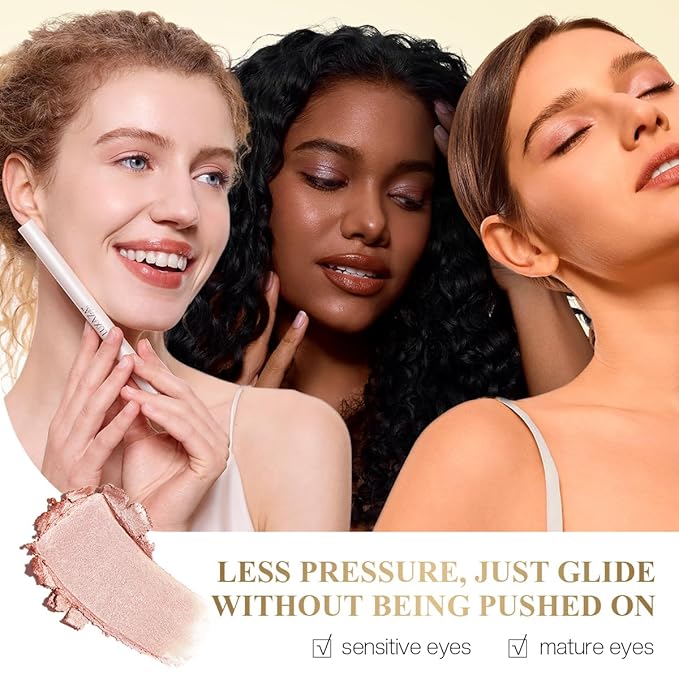 Multi-Purpose Makeup Stick, Cream Shimmer Matte, Eyeshadow Blush Highlighter Makeup Eye Brightener Pencil Sticks #S3M4