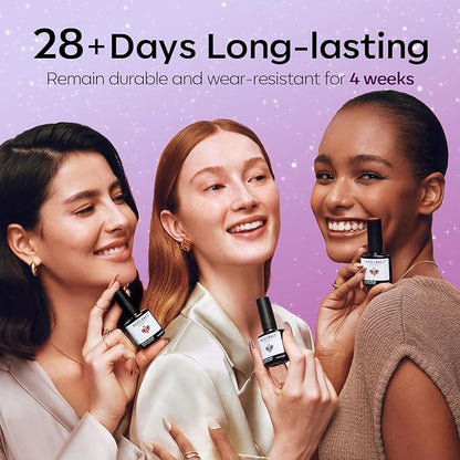 modelones Gel Nail Polish Set 2 PCS 15ML Black Purple Cat Eye Gel Nail Polish Holographic 9D Cat Eye Glitter Polish with Magnet Soak Off Led Nail Art DIY Salon Gift For Women Girl
