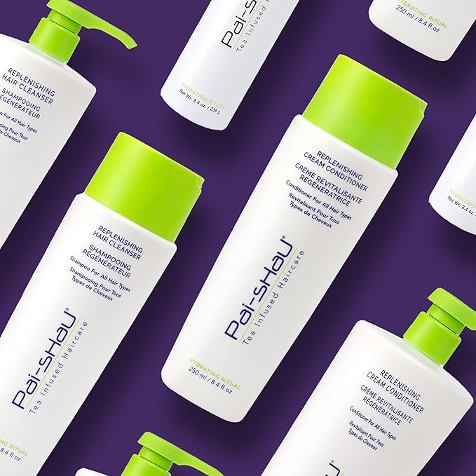 Pai-Shau Replenishing Cleanser and Conditioner Set - Hydrating Shampoo and Conditioner for All Hair Types - 2x250ml