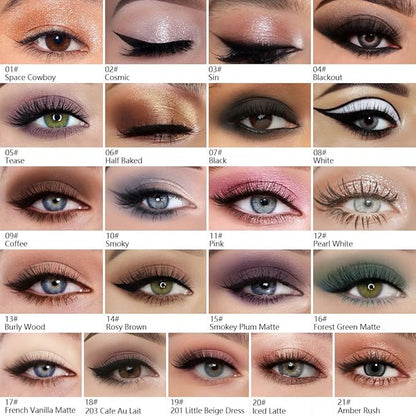 Kaely Pressed Single Eyeshadow Makeup, Champagne Shimmer Highly Pigmented Monochrome Eye Shadow Palette, Waterproof Neutral Powde Mini Eyeshadow, sombras para ojos, Lightweight Blendable, 03