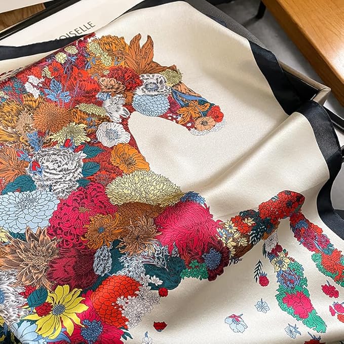 100% Pure Mulberry Silk Scarfs 26"x26" Square Scarf Women Neckerchief Headscarf hair scarf bandana Gift Packed
