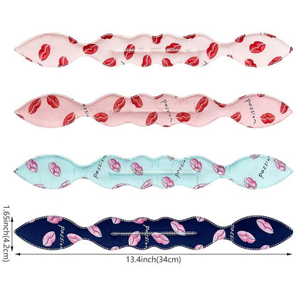 4 Pcs Deft Twist Donut Hair Bun Maker and Rabbit Ear Bun Twister - Flexible and Quick Hair Styling Accessories for Women and Girls