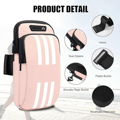 Small Crossbody Bags for Women Kids,2 Pack Armband Cell Phone Holder for Running Pouch,Walking,Workout,Exercise,Sport Arm Band,iPhone 16 15 14 13 12 11 Pro Max Xs 16e Xr X 8 Plus Galaxy Ultra
