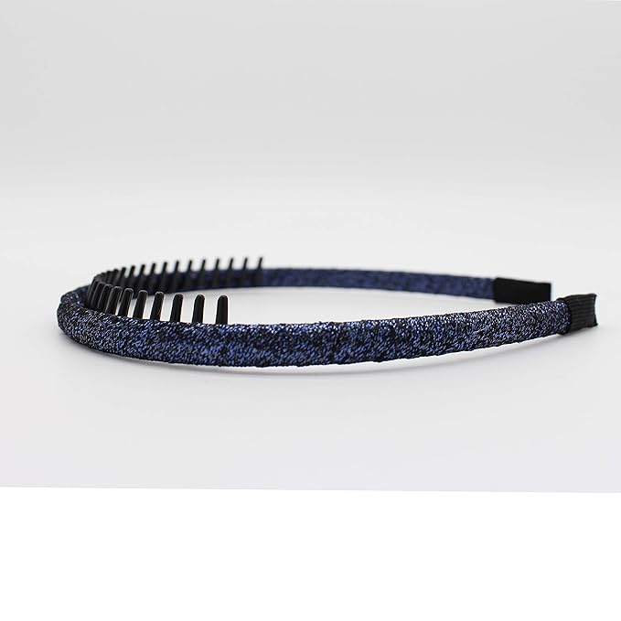 Multicolor Stylish Teeth Comb Hair Hoop Hairband Headband Soft Comfy Non-slip Hair Accessories for Women/Girl(6 color)
