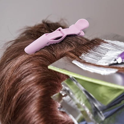 Ondder 14 Pcs Purple Alligator Hair Clips for Styling Sectioning Larger Salon Pro Barber Hair Clips for Coloring Cutting Big Alligator Clips for Hair Styling Accessories for Women Men