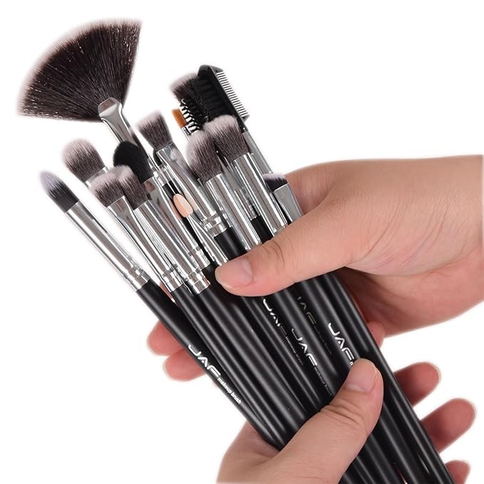 JAF Makeup Brush Set Professional 24 Pcs Synthetic Make Up Brushes with Case Bag