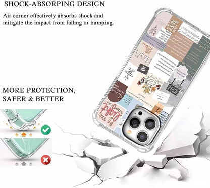 Case for iPhone 12 Pro Max with Christian Design,Christ Jesus Quotes Verse Collage Pattern,Trendy Soft TPU Bumper Phone Cover(12pm,Bible)