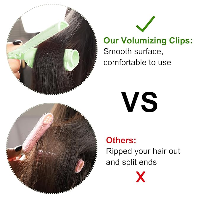 Hair Root Clips for Volume, 10Pcs Volumizing Hair Clips, Natural Fluffy Volumzing Hair Roll Clips Curlers Instant Hair Styling DIY Tools Appliances