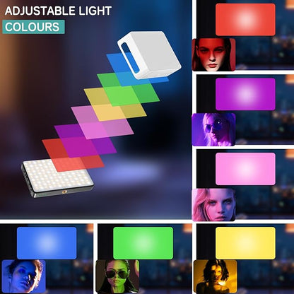 120 LED Selfie Light, Phone Light, 3000Mah Rechargeable Clip Video Light, Adjusted 3 Light Modes, for Phone, Camera, Laptop, iPad, Light for Phone for Selfie, Video Conference, TikTok, Vlog