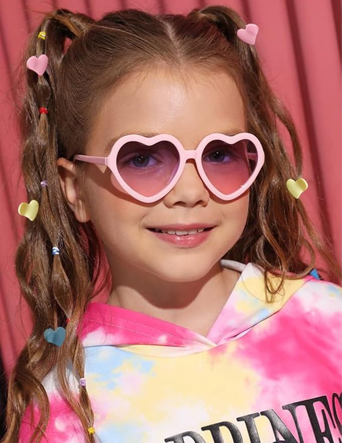 100Pcs Colorful Mini Flower Hair Clips Set, TEBIEKOY Small Hair Clips Mini Heart Hair Claw Clip Cute Jaw Clips Hair Pins Hair Barrettes Tiny Flower Hair Accessories for Women