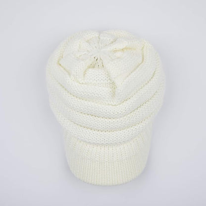 C.C Hatsandscarf Exclusives Women's Ribbed Knit Hat with Brim (YJ-131)(YJ-2023)