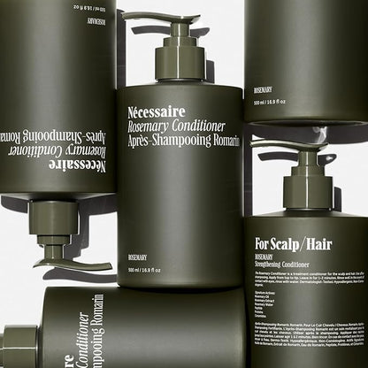 Nécessaire Rosemary Conditioner With Pump | Multi-Protien Strengthening Conditioner For Thinning Hair. For Women + Men. Good For All Hair Types/Textures. Free Of Sulfates. Color-Safe. 250 ml / 8.4 oz