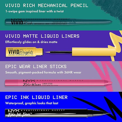 NYX PROFESSIONAL MAKEUP Mechanical Eye Pencil, Vivid Rich Mechanical, Creamy Retractable Eyeliner - Spicy Pearl, Bronze Eyeliner