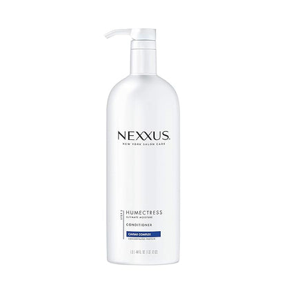 Nexxus Humectress Moisturizing Conditioner for Dry Hair Ultimate Moisture Silicone-Free, Moisturizing ProteinFusion with Elastin Protein and Green Caviar 44 oz