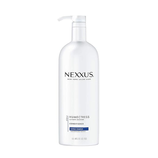 Nexxus Humectress Moisturizing Conditioner for Dry Hair Ultimate Moisture Silicone-Free, Moisturizing ProteinFusion with Elastin Protein and Green Caviar 44 oz