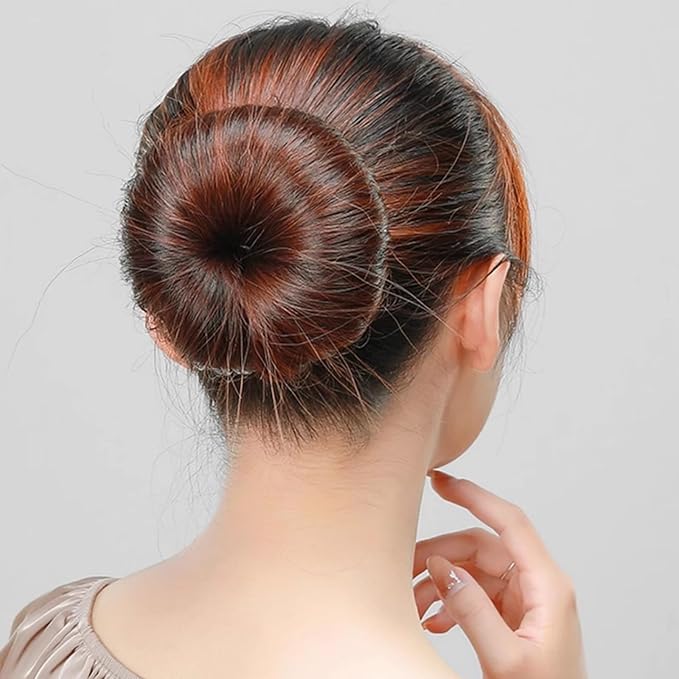 10Pcs Hair Bun Maker Black Lazy Hair Curler Bun Clips French Deft Maker Snap Roll Sponge Flexible Chignon Donut Quick Twister Hair Styling Accessories for Women Girls