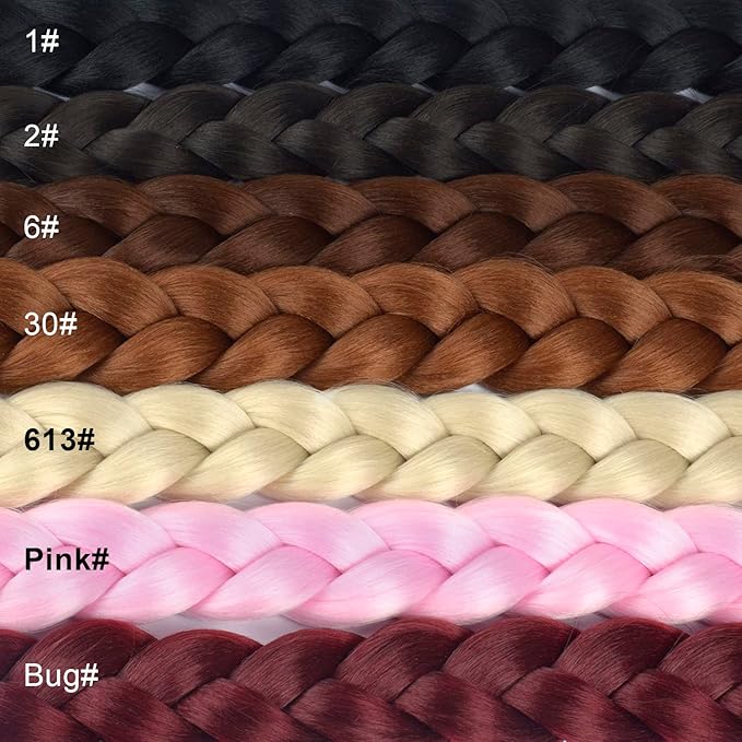 34inch Long Braided Ponytail Extension with Hair Tie Brown Straight Wrap Around Hair Braid Extensions for Women Synthetic High Temperature Fluffy Natural Soft Hair Piece for Women (6#)