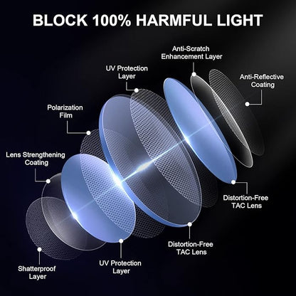 Ougenni Sunglasses for Women Men Vintage Polarized Women Sunglasses Round Classic Retro UV Protection Lens