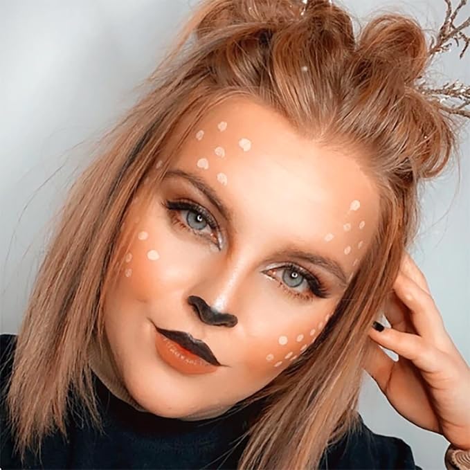 Mysense Pastel Orange Face Body Hair Paint Stick,Water Based Washable Temporary Hair Color,Non-toxic Cream Body Painting for Adults and Children Halloween Costume SFX Cosplay Makeup,0.5oz
