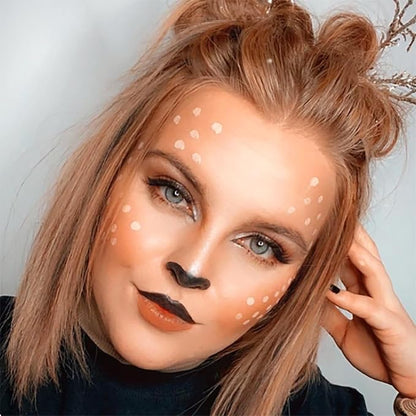 Mysense Pastel Orange Face Body Hair Paint Stick,Water Based Washable Temporary Hair Color,Non-toxic Cream Body Painting for Adults and Children Halloween Costume SFX Cosplay Makeup,0.5oz