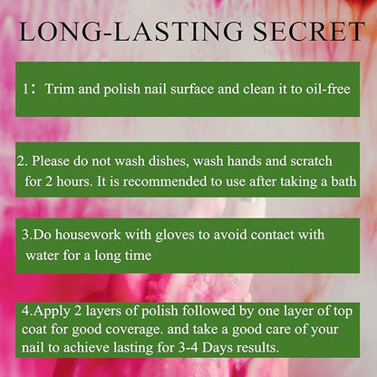 Nail Polish set,Quick-drying Fingernail Nail Polish Kit Easy Peel-off Nail Polish Nail polish & Decoration products Nail polish sets for women