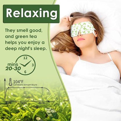 20 Pack Self Heating Eye Mask,6A Silk Cotton Material Steam Eye Mask, Self Heated Warm Compress For Fast Relief Of Dry Eyes, No Microwave Needed, Eye Treatment Products For Dry Eye Relief