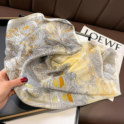 100% Pure Mulberry Silk Scarfs 26"x26" Square Scarf Women Neckerchief Headscarf hair scarf bandana Gift Packed