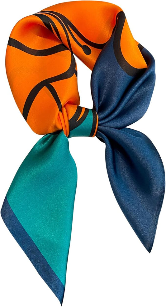100% Pure Mulberry Silk Scarfs 26"x26" Square Scarf Women Neckerchief Headscarf hair scarf bandana Gift Packed