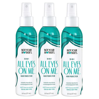 Not Your Mother's All Eyes On Me 10-in-1 Hair Perfector (3-Pack) - 6 fl oz - Heat Protectant for Hair - Moisturizing Detangler Spray and Frizz Control