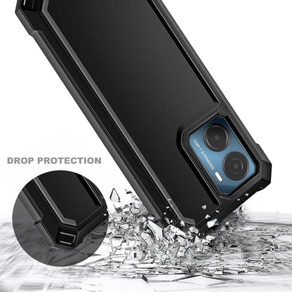 for Cricket Magic 2 5G Case (2024), AT&T Propel 2 5G with [Built-in Screen Protector], [9FT Military Grade Drop Tested] Full-Body Protective Shockproof Bumper Case (Black)