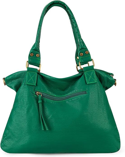 Montana West Washed Leather Hobo Bags for Women Roomy Handbags with Crossbody Strap