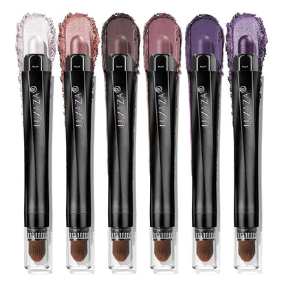Neutral Eyeshadow Stick Makeup Set, Pink and Purple Metallic Shimmer Matte Cream Eye Shadow Eyeliner Brightener Pencil Crayon - PURPLE MARTINI