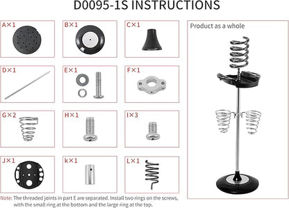 Hair Dryer Stand,Twisty Style Acrylic Top Holder,Hair Styling Appliances with Tray Two Spiral Holders and Heavy Base for Hair Dryer,Flat Iron,Curling Stick,Hair Straightener,Brush(orange)
