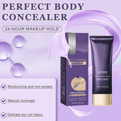 2PCS Body Coverage Perfector, All Over Complexion Perfector, Tattoo Cover Up Makeup, Waterproof and Lasting Effect for All Skin Types