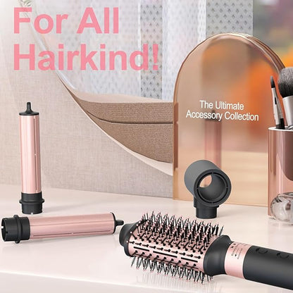 Nimmu Hair Dryer Brush with 120,000 RPM High-Speed Negative Ionic Blow Dryer Brush Fast Drying, Multi Hair Styler Curlers, Professional Hot Air Styler for Curling Volumizing Straightening Styling