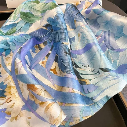 100% Pure Mulberry Silk Scarfs 26"x26" Square Scarf Women Neckerchief Headscarf hair scarf bandana Gift Packed
