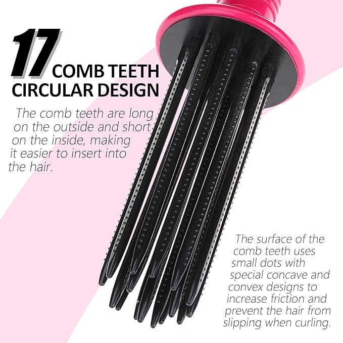 2024 New Curly Hair Styler Tool - Curling Roll Comb with Fluffy Curl Effect, Professional Hair Salon Quality