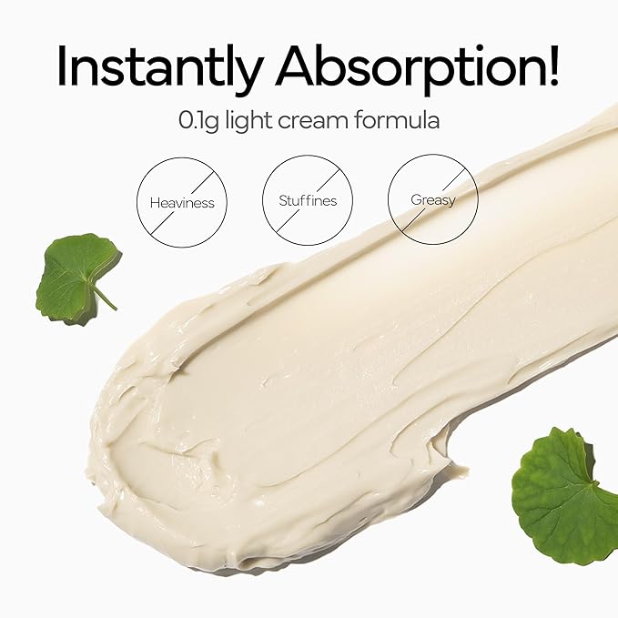 Intensive Cica Repair Cream, Korean Dexpanthenol cream, Ultra-Soothing & Hydrating Care Cream for Sensitive Skin with Madecassoside (1.76oz / 50g)