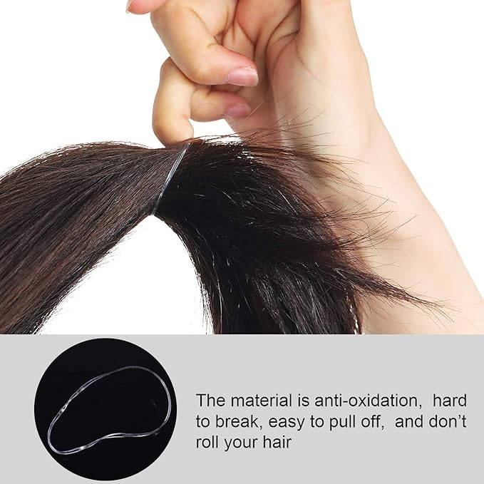1000 Mini Rubber Bands Soft Elastic Bands for Kid Hair Braids Hair (Clear)