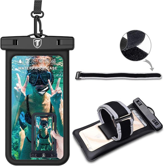Njjex Waterproof Phone Pouch Floating Case Cellphone Dry Bag For Samsung Galaxy S25 Ultra S24 S23 S22 S21+ S20 S10 S9 Note 20 Ultra A12 A13 A14 A15 A35 A16 5G iPhone 16E 16 15 Pro Max 14 13 12 11 Xr X