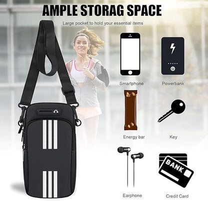 Phone Holder for Running Armband,2 Pack Cell Phone Purse Small Crossbody Bags for Women Men Kids,iPhone 16 15 14 13 12 11 Pro Max Xs 16e Xr X Plus Galaxy Ultra Arm Bands Sleeve Carrier Pouch