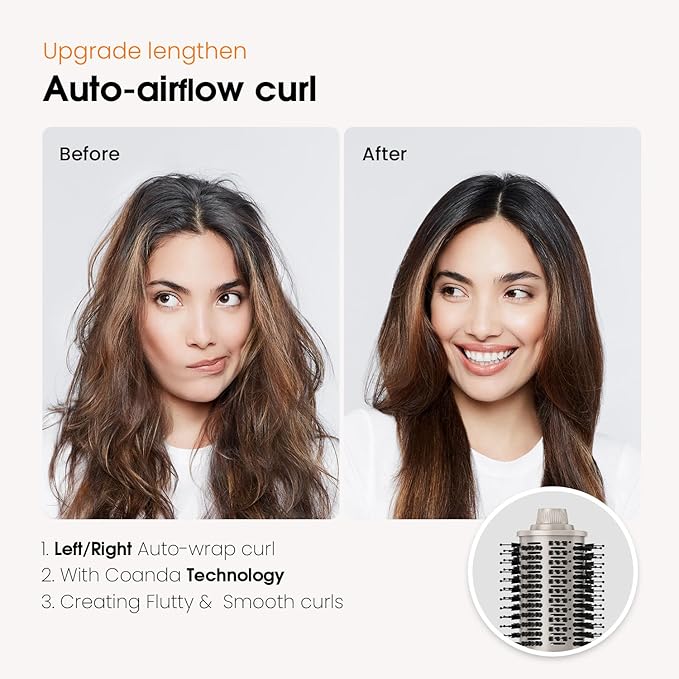 1400W Hair Dryer Brush - Round Hot-air Styler with High Speed for Blow Out and Hair Styling