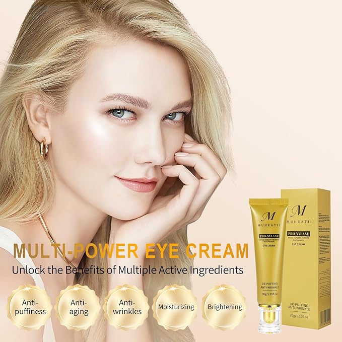 6% Proxylane Eye Cream, Anti Aging Retinol Eye Cream For Dark Circles, Pro-Xylane Active Anti-Wrinkle Eye Cream,Eye Repair Cream For Puffiness For All Skin Types(30g/1.05 Fl Oz)