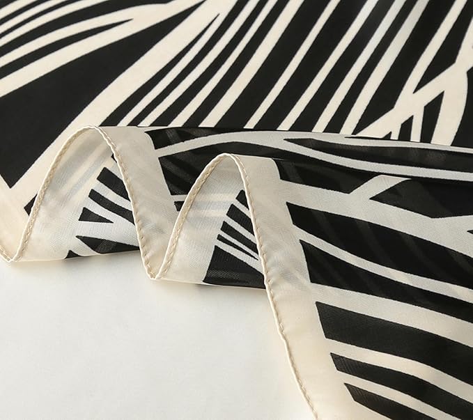 MINIDORA Satin Scarves for Women 27.5 × 27.5 inches Medium Square Elegant Silk Feeling Head Scarf