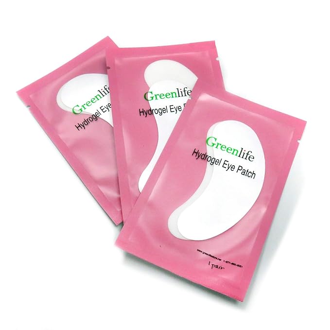 150 pairs GreenLife 100% Naturel Eyelash Extension Under Eye Gel Pads patches kit Collagen (50 150 300 Pairs) with Aloe Vera Hydrogel Eye Patches set for Eyelash Extension Supplies Tools