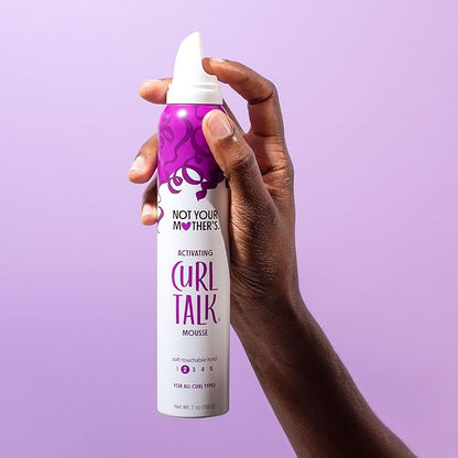 Not Your Mother's Curl Talk Defining Cream, Frizz Control Styling Gel, & Curl Activating Mousse (3-Pack) - Maximize Definition & Control Frizz