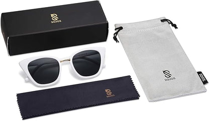 SOJOS Cat Eye Designer Sunglasses Fashion UV400 Protection Glasses SJ2052