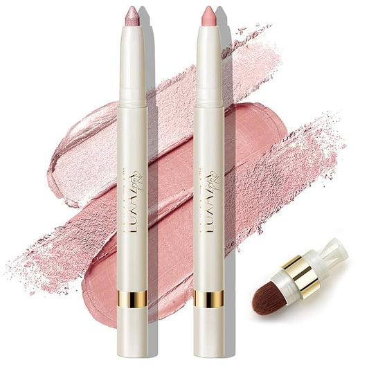 Multi-Purpose Makeup Stick, Cream Shimmer Matte, Eyeshadow Blush Highlighter Makeup Eye Brightener Pencil Sticks #S3M4